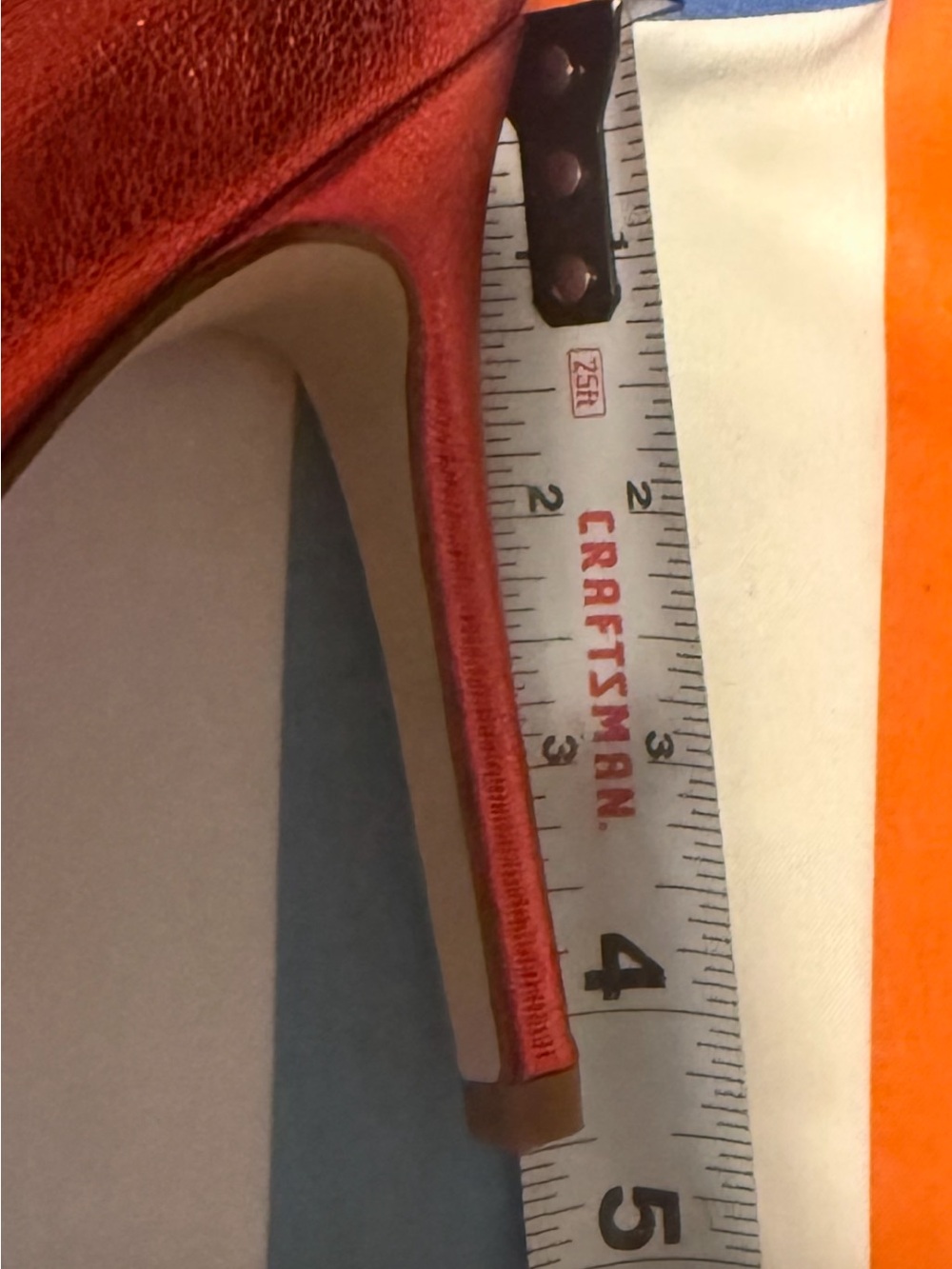 Jessica Simpson Red Satin Pointed-Toe Pumps with Bow - Picture 5 of 5